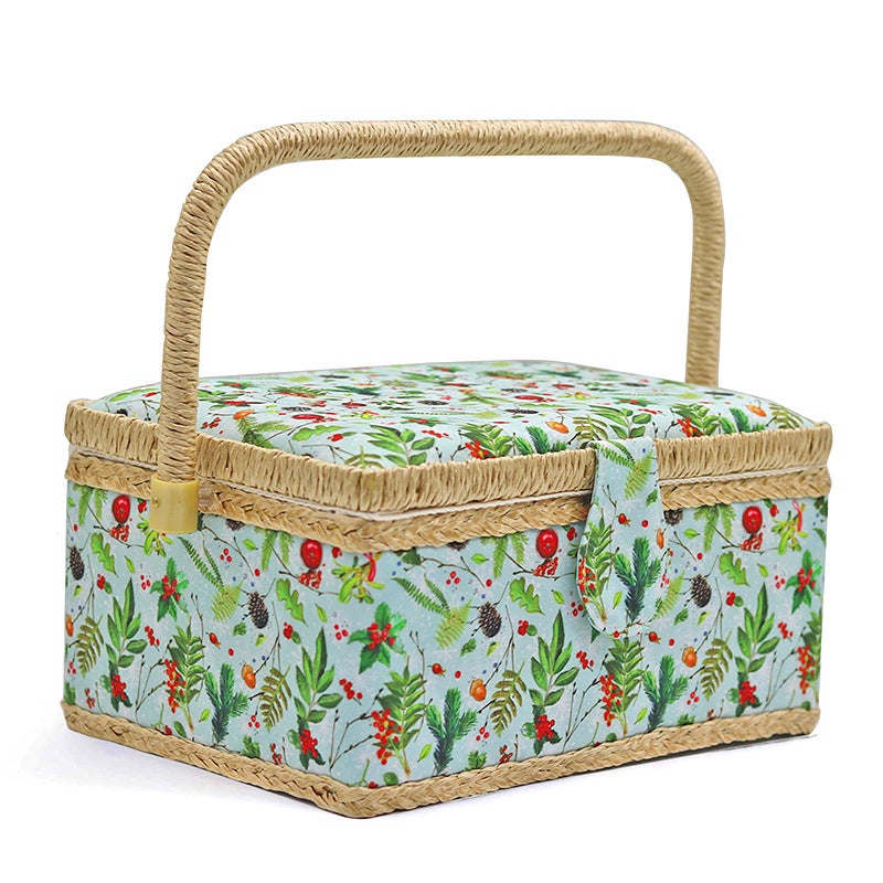D&D Sewing Kit Box with Tools, Large Storage Case for Needles, Thread, Scissors, Crochet Hooks, Travel Sewing Basket - Image 1