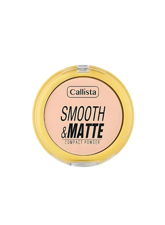 كاليستا بودرة مضغوطة ناعمة ومطفية رقم 32 بتركيبة خفيفة وطويلة الأمد للتحكم في اللمعان لجميع أنواع البشرة - Image 1