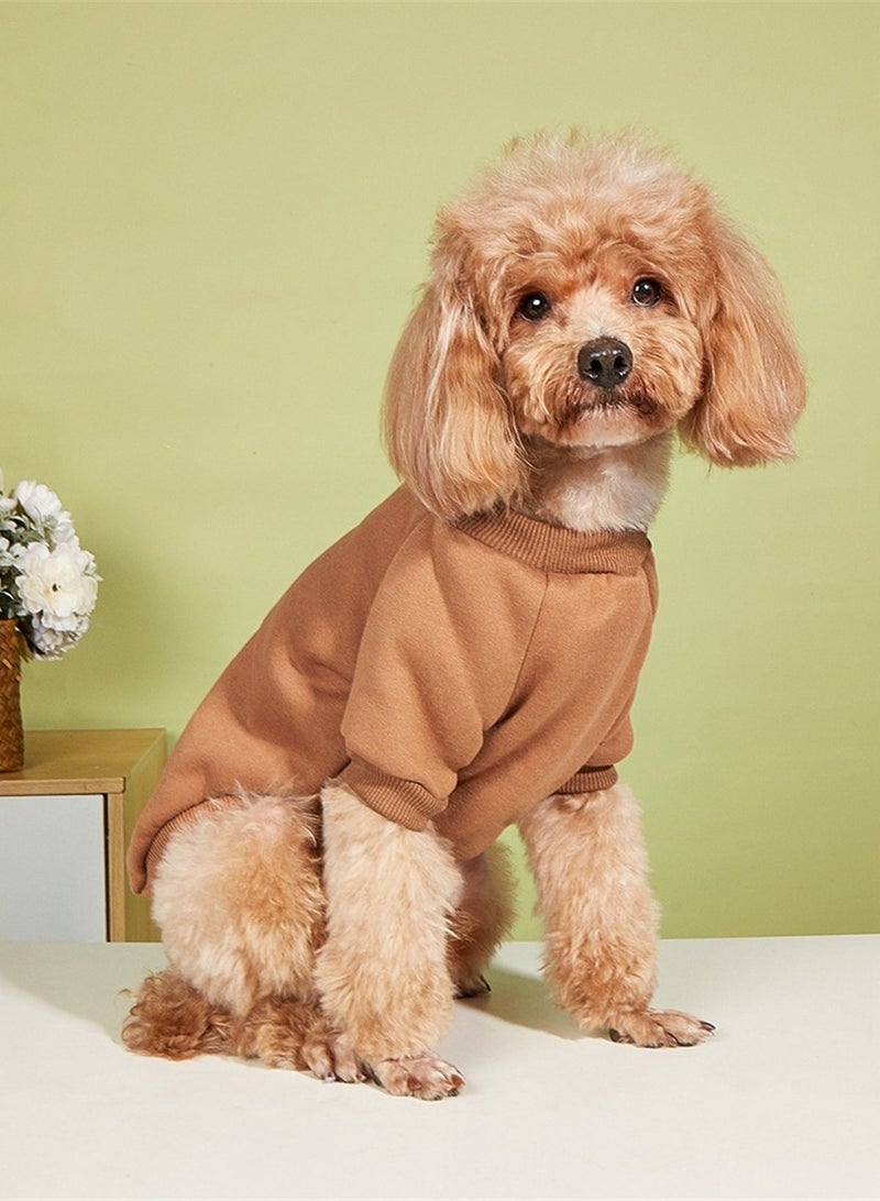Loquat Squality New Pet Warm Clothing For Autumn And Winter Brown - Image 1