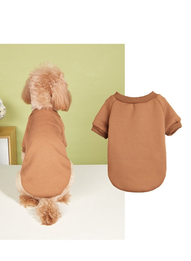 Loquat Squality New Pet Warm Clothing For Autumn And Winter Brown - Image 2