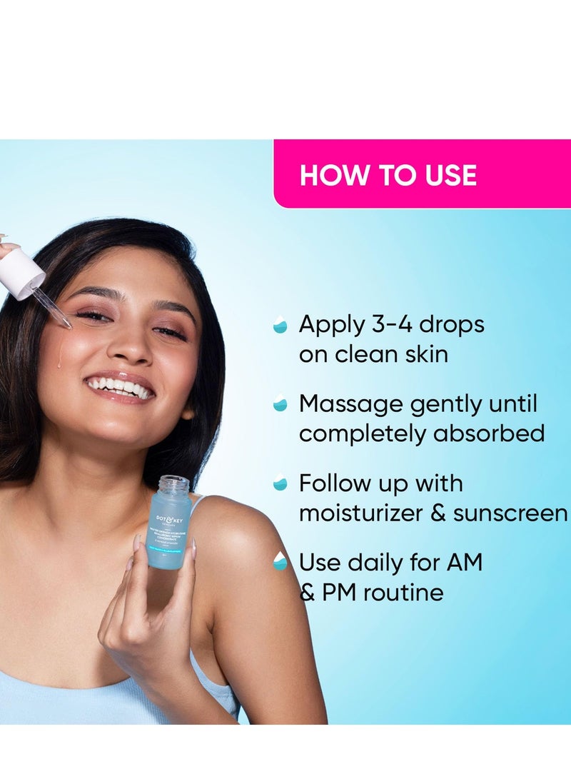 دوت آند كي سيروم حمض الهيالورونيك المرطب دوت آند كي مع فيتامين ج + هـ | لبشرة ممتلئة ومتوهجة | سيروم للوجه للبشرة الجافة والدهنية والعادية | مع السيراميد وتوت أكي | 30 مل - Image 5