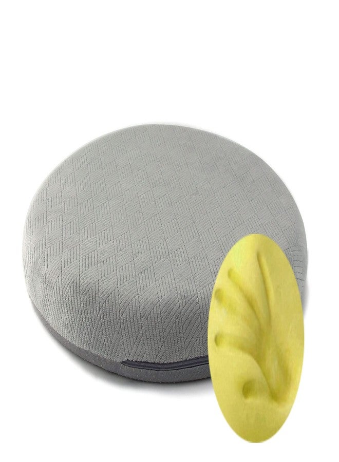 Sigmat Memory Foam Seat Cushion Anti-Slip Soft Round Stool Cushion Chair Pad 13 Inch Grey - Image 1
