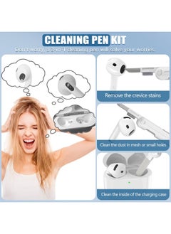 Generic Tpu Clear Cases for Apple Airpods 4 Drop Protection Case Cover for Men for Women with Lock and Keychain,(Clear/White)  - Image 3