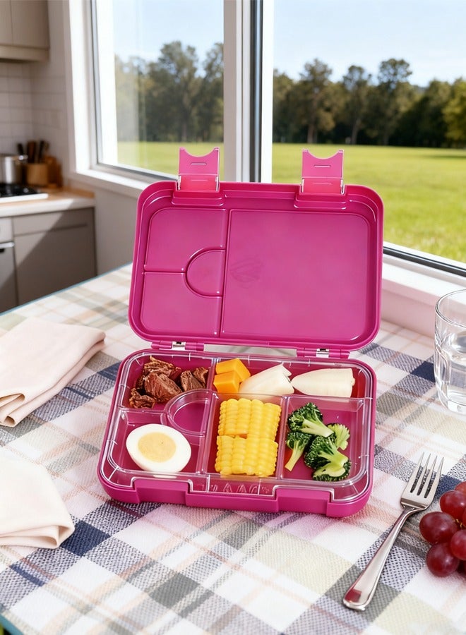 LO.BABY.VE Square Sealed Lattice Portable Lunch Box Purple - Image 1