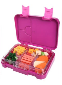 LO.BABY.VE Square Sealed Lattice Portable Lunch Box Purple  - Image 2