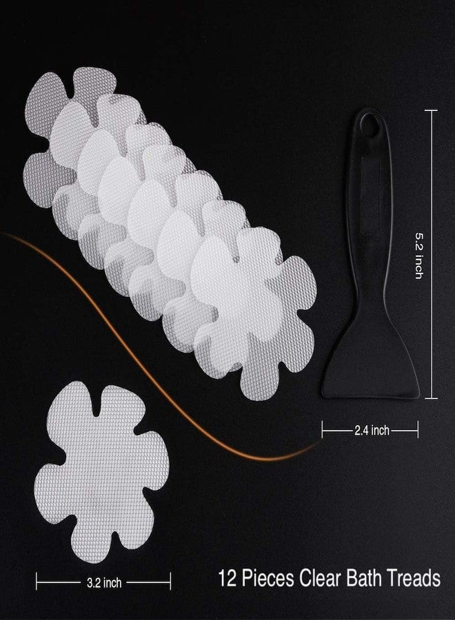 Secopad 24PCS Original Bathtub Stickers Non-Slip, Safety Shower Treads Adhesive Appliques with Premium Scraper - Image 3