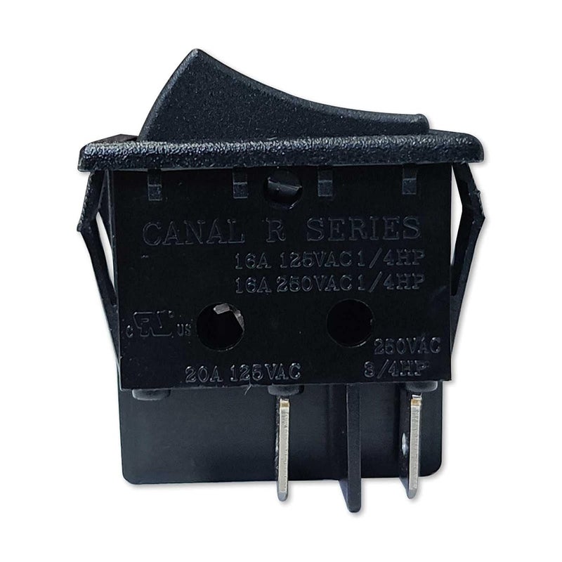 Miayaya مفتاح تشغيل/إيقاف قارب من نوع Canal R Series DPST 20A 16A 125 250VAC بديل لـ Hongju Taiheng TH3 Defond DRH-2415-3 متعدد الأغراض بديل PA66 أسود سهل التركيب متين - Image 2