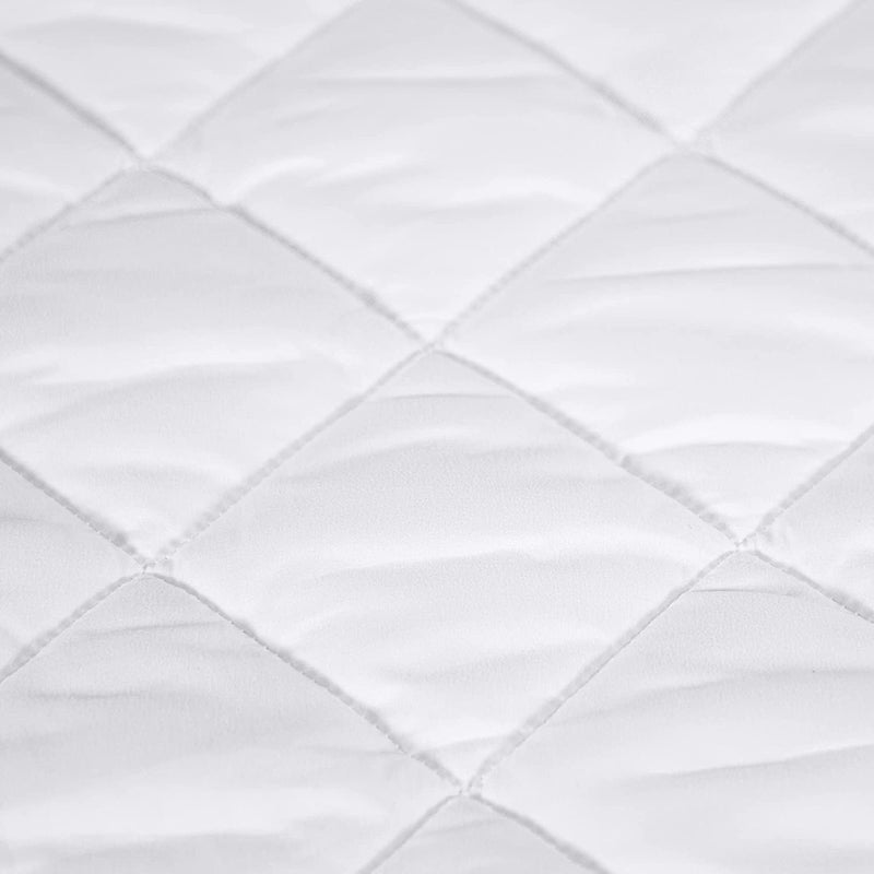 SERTA Power Clean Triple Action Quilted Soft Waterproof Mattress Pad Protector, Moisture Wicking Protection with 15" Deep Pocket, Full, White - Image 4