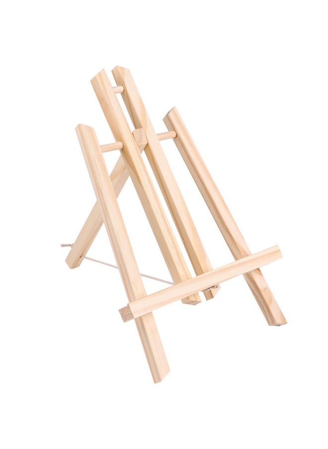 DERAYEE DERAYEE Tabletop Easel, 11.8 Inch Wood Easel Stand for Painting Canvases, Art and Crafts, Tripod, Painting Party Easel, Kids Student Table School Desktop, Portable Canvas Photo Picture Sign Holder  - Image 1