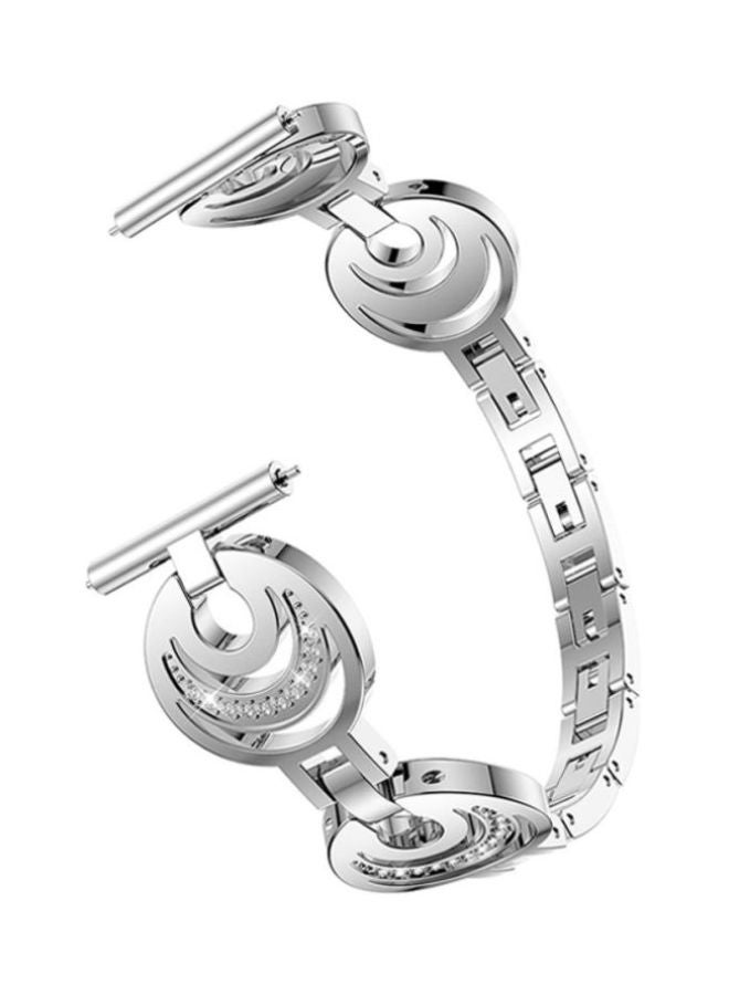 Voberry Replacement Band For Samsung Galaxy Watch 46mm Silver - Image 1