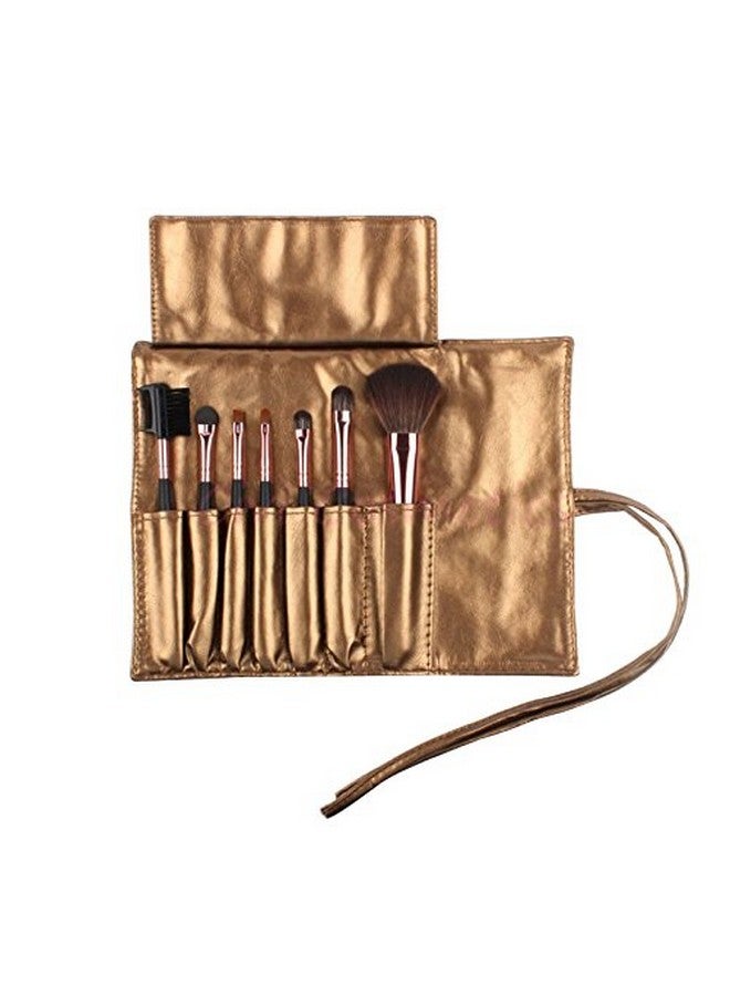 فوتابا مجموعة فرش مكياج فوتابا 7 قطع - ذهبي - Image 1