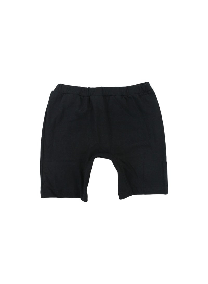 Unisex Cotton Plain Panty Shorts - Black - Image 1