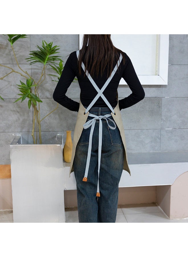 مازكو شِدّة مطبخ للشيف للرجال والنساء – مريلة صدر قابلة للتعديل مع جيبين، مريلة طبخ حمراء للخبز والشواء والبستنة والاستخدام في المطاعم - Image 4