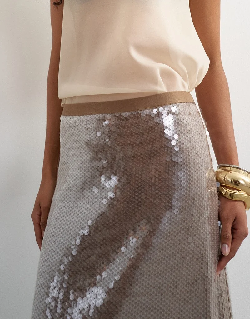Topshop  Sequin Maxi Skirt for Women | Best Price UAE