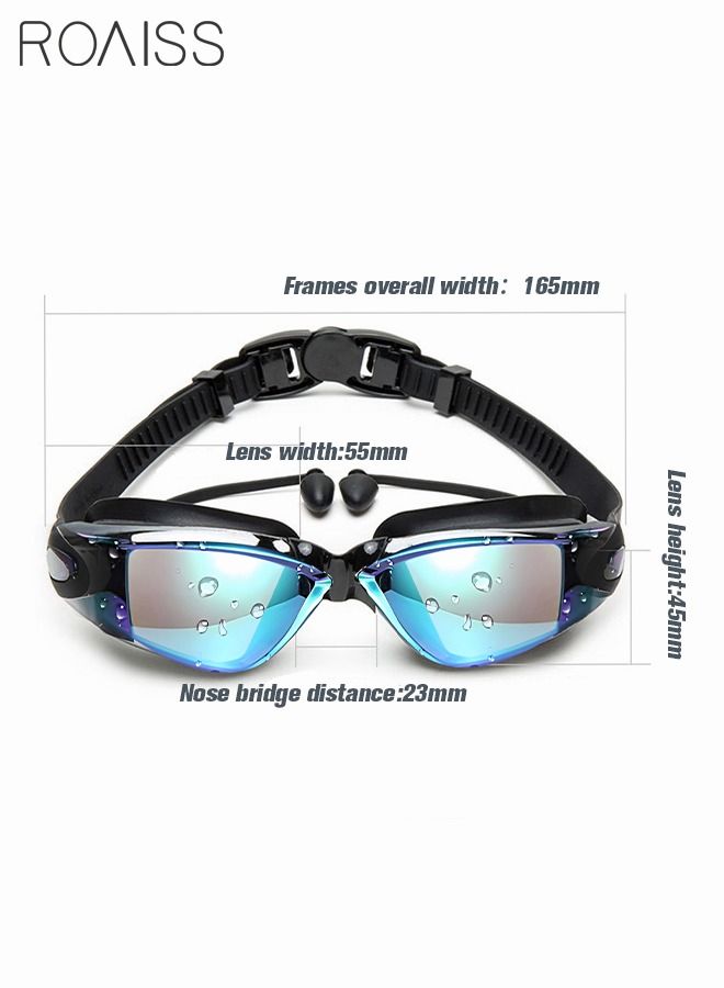 roaiss Swim Goggles for Adult with Soft Silicone Gasket Anti-fog UV Protection No Leaking Clear Vision Pool Goggles Swimming Glasses for Men Women with Earplugs and Nose Clip  - Image 4