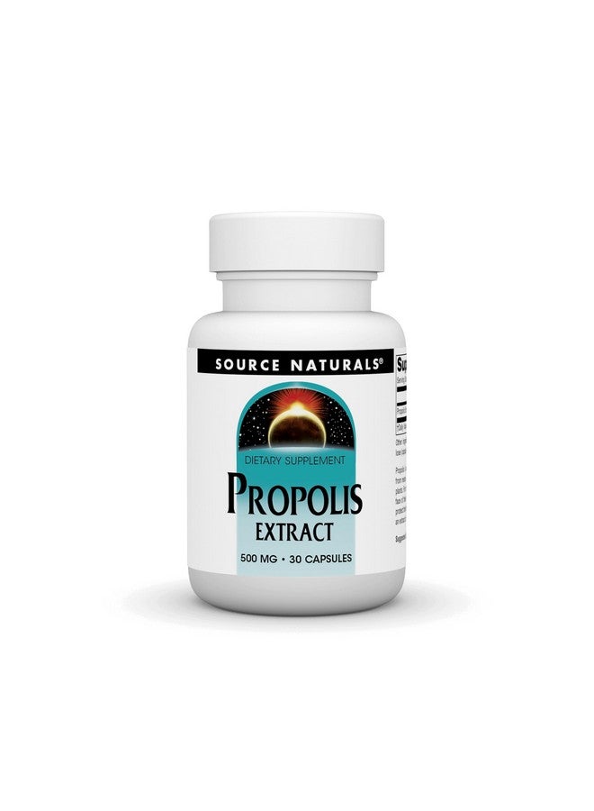 سورس ناتشورالز مكمل غذائي من Source Naturals Propolis Extract 500 mg من إنتاج نحل العسل - 30 كبسولة - Image 1
