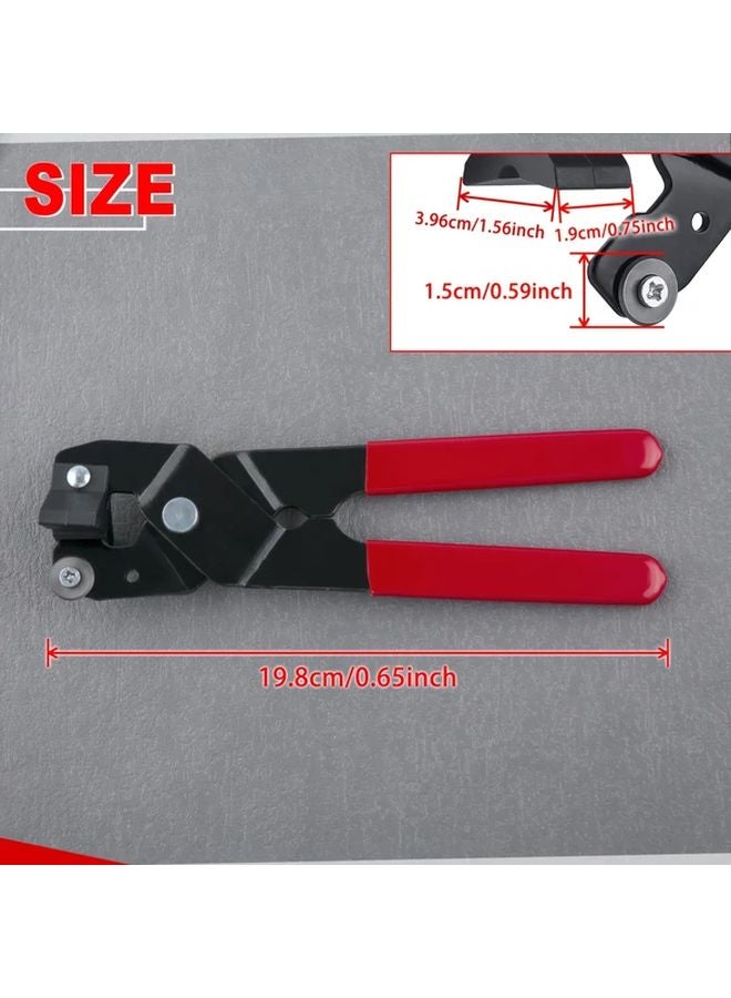 Heavy Duty Carbon Steel Tile Nippers Red Professional Porcelain Ceramic Glass Cutter Tool - Image 4
