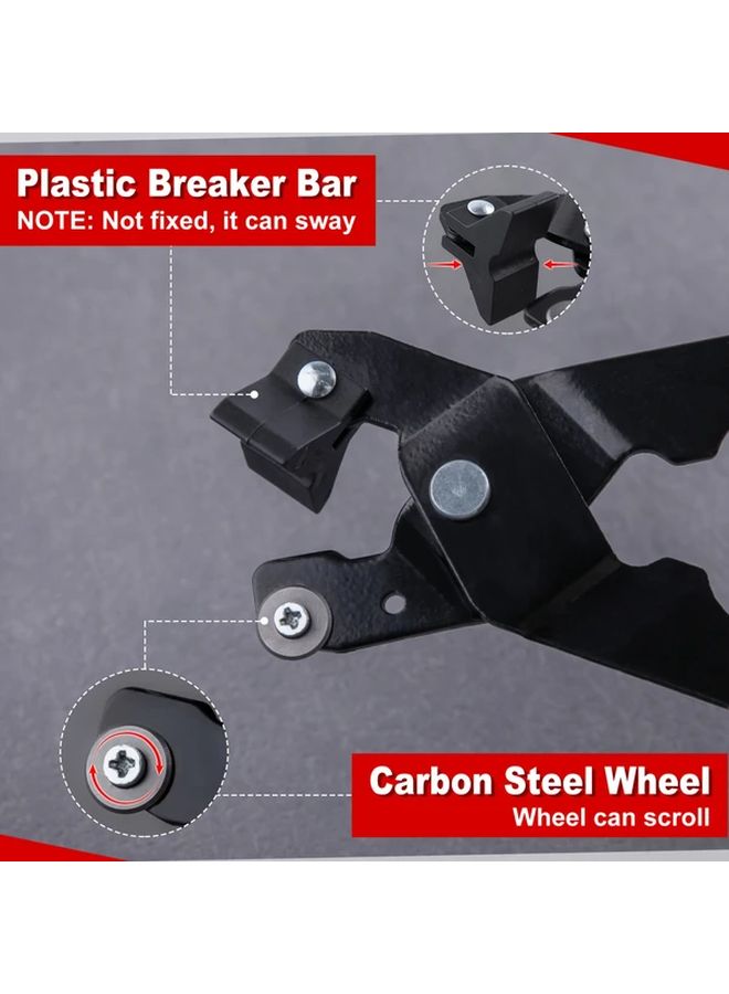 Heavy Duty Carbon Steel Tile Nippers Red Professional Porcelain Ceramic Glass Cutter Tool - Image 3