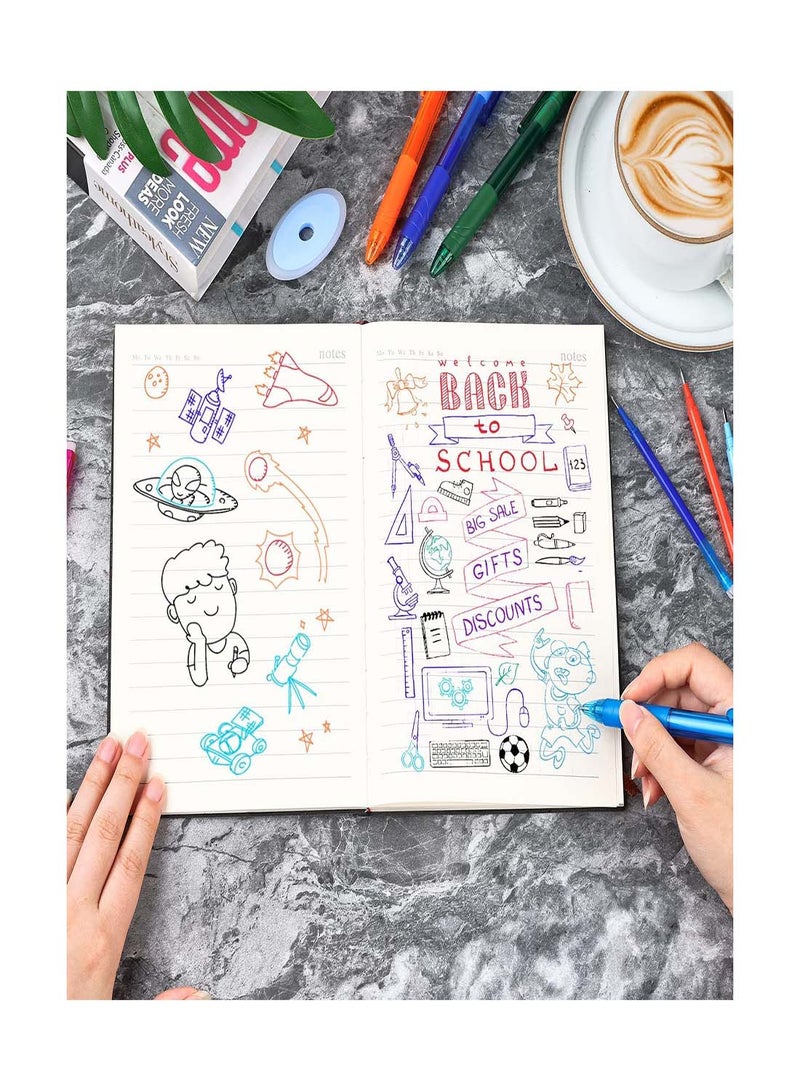 مجموعة أقلام جيل قابلة للمسح، 8 ألوان زاهية، أقلام رولر بال قابلة للسحب بقطر 0.7 مم، مثالية للمدرسة، المكتب، والمشاريع الإبداعية، هدية مثالية للطلاب والبالغين - Image 5