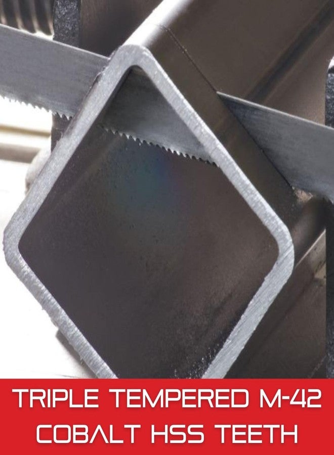 Starrett Intenss PRO-DIE Bi-Metal Band Saw Blade with M-42 Cobalt HSS Teeth - Ideal for Tool, Die and Mold Steels - 7 Ft. 8-1/2", 1/2 x .025 x 14-18/RG-S-W - 99188-07-08-1/2 - Image 3