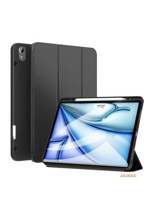 iPad Air 13 Inch M2 2024 Case – Smart Case with Built-in Pencil Holder, Supports Apple Pencil Pro & Pencil (USB-C), Touch ID Compatible, Auto Wake/Sleep, Slim & Durable Protective Cover for iPad Air 13 (6th Gen) – Black - pzsku/Z46D14C45629348066230Z/45/_/1739826988/e620fc05-4464-475f-a7ba-9cbe8eeb9450