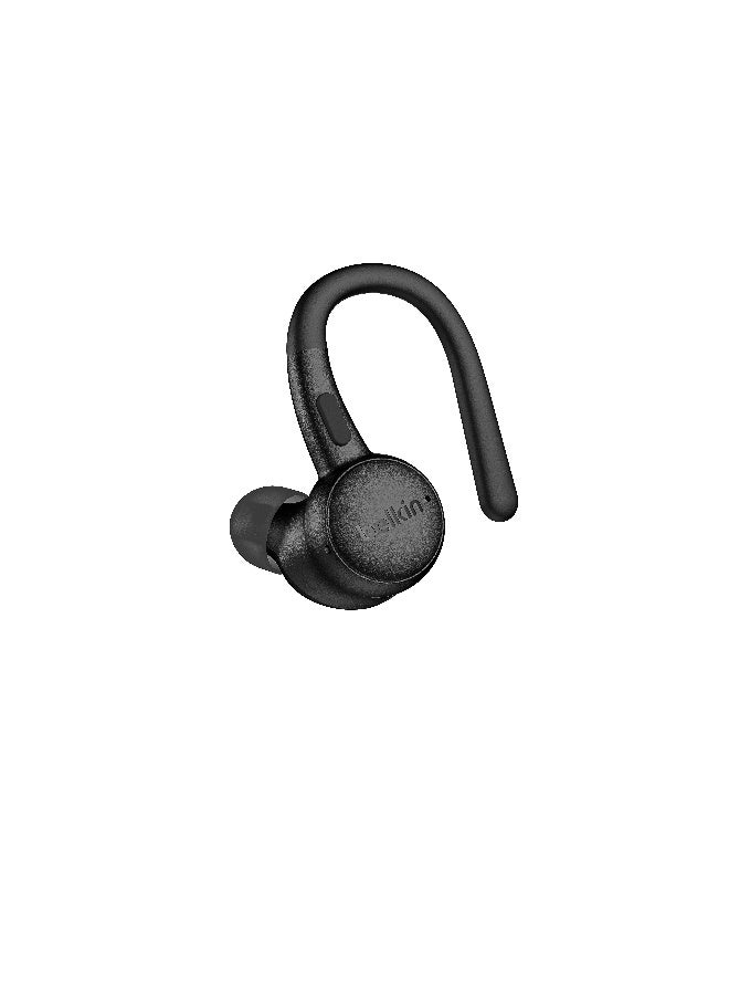 بيلكين Belkin SoundForm ActiveFit Wireless Earphones with Built-in Microphone, USB-C Fast Charging, 36H Battery Life, IP54 Water Resistance - Bluetooth Earbuds for iPhone, iPad, Galaxy, Pixel, & More - Black Black - Image 2