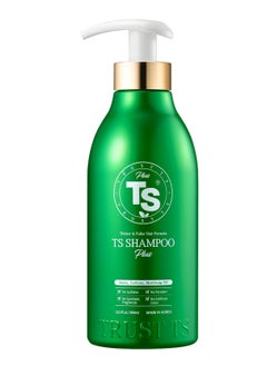 TS TS Shampoo plus 500ml (16.9oz) for hair thinning Hair with Biotin+Pantenol+Caffein for Fuller Healthy Hair and Scalp, Provides Vital Elements for Hair. No Sulfate, No Artificial Fragnace or Color.  - Image 1