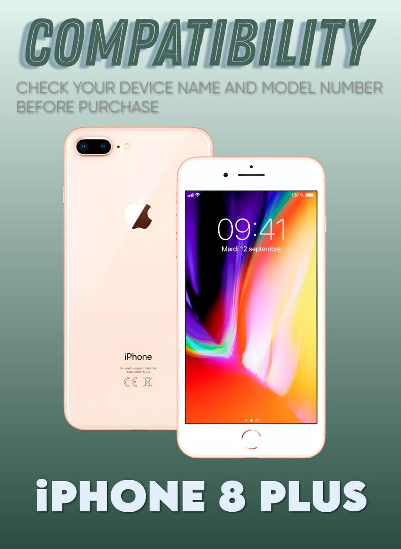ACLIX 2 Pieces Antistatic ESD Dustproof Premium Quality High Definition Anti-Spy Privacy Tempered Glass Screen Protector Designed For  iPhone 8 Plus - Image 2