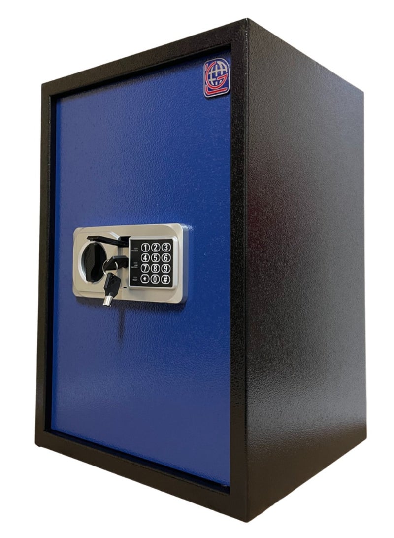 LOTFY GROUP LG Safebox Code- 50NEK- 50*35*31CM- Blue Colour- Home Office Safe Box- Electronic Lock- Key Lock  - Image 1