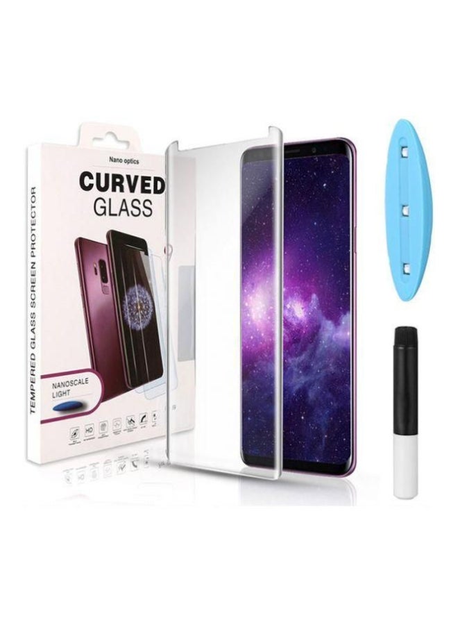 DUSALA Curved Tempered Glass Screen Protector For Samsung Galaxy S9+ With UV Laser Clear - Image 2