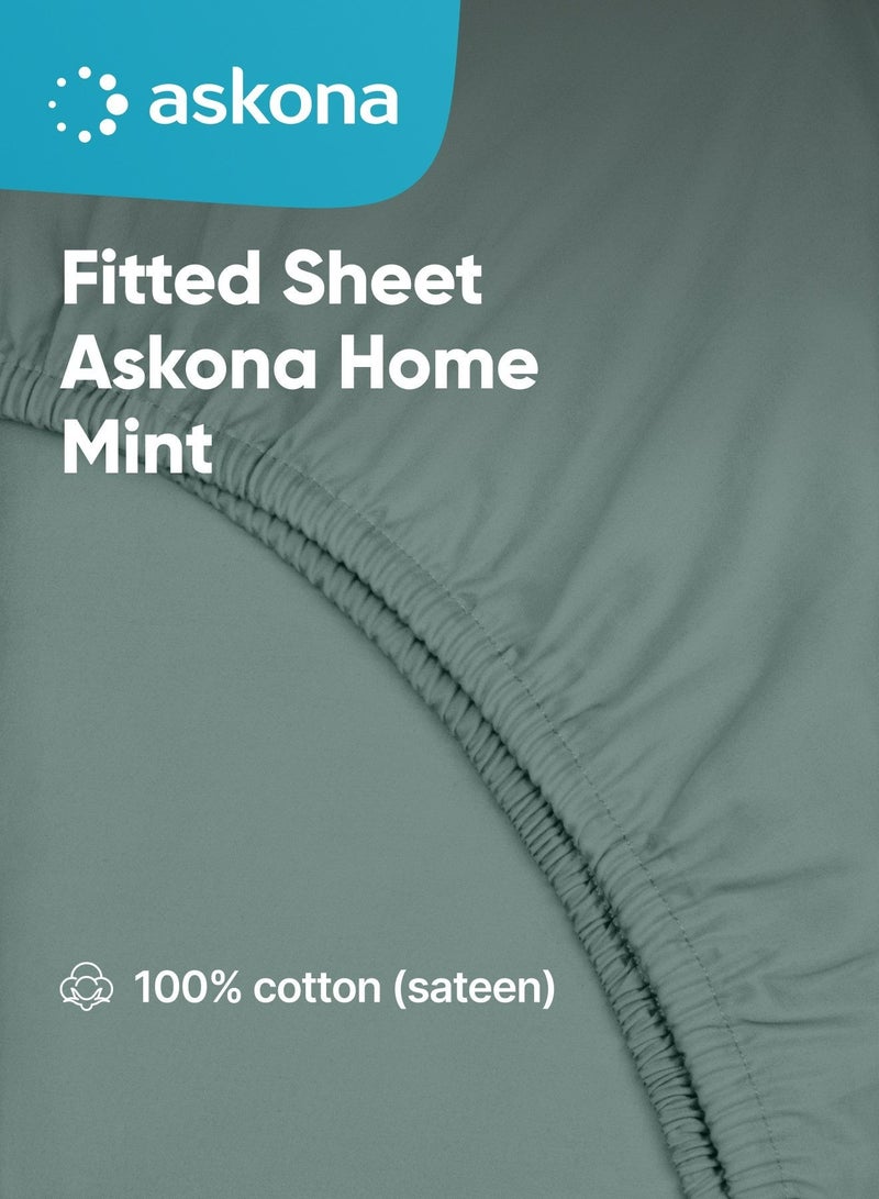 Askona Fitted Sheet 180x200 Askona Home Mint - Image 1