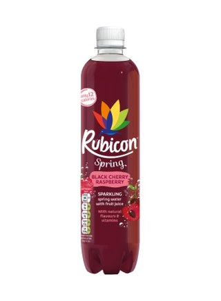 Sparkling Spring Water With Real Fruit Black Cherry And Raspberry
