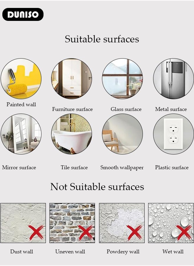 DUNISO Large Half Sun Wall Decal, PVC Waterproof Wall Sticker, DIY Art Decoration Wall Decal for Kids, Wall Decals for Boys Girls Bedroom Wall Decoration  - Image 2