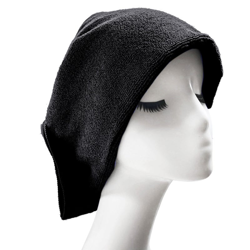 Polyte Professional Quick Dry Lint Free Microfiber Hair Drying Salon Towel  16 X 29 In  12 Pack (Black) - Image 2