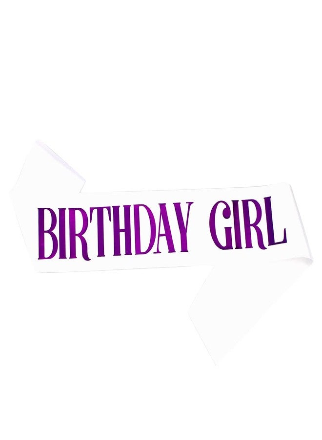 AOPRIE Birthday Girl Headband Sash 2V5jkOe4H, 2 Count (Pack of 1), Metal - Image 2