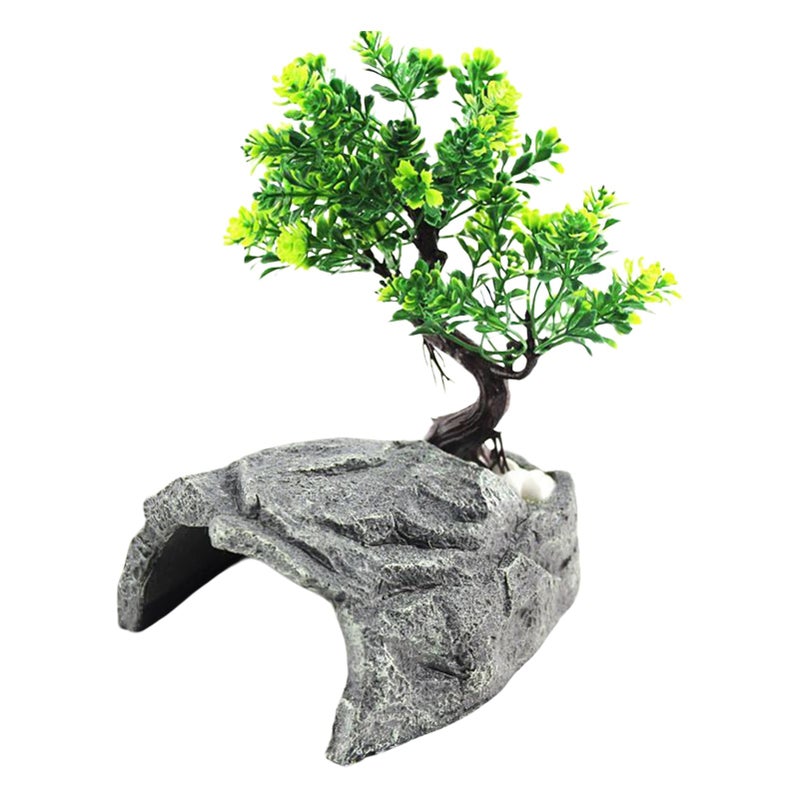 Gecko Cave Style B Resin Shelter Ornament Realistic Hideaway For Lizards Bearded Dragons Snakes - Image 2