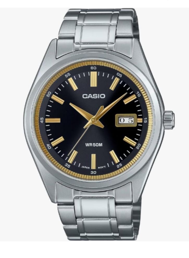 ساعة للرجال من كاسيو بتصميم عصري موديل MTP-B180D-1A2VDF