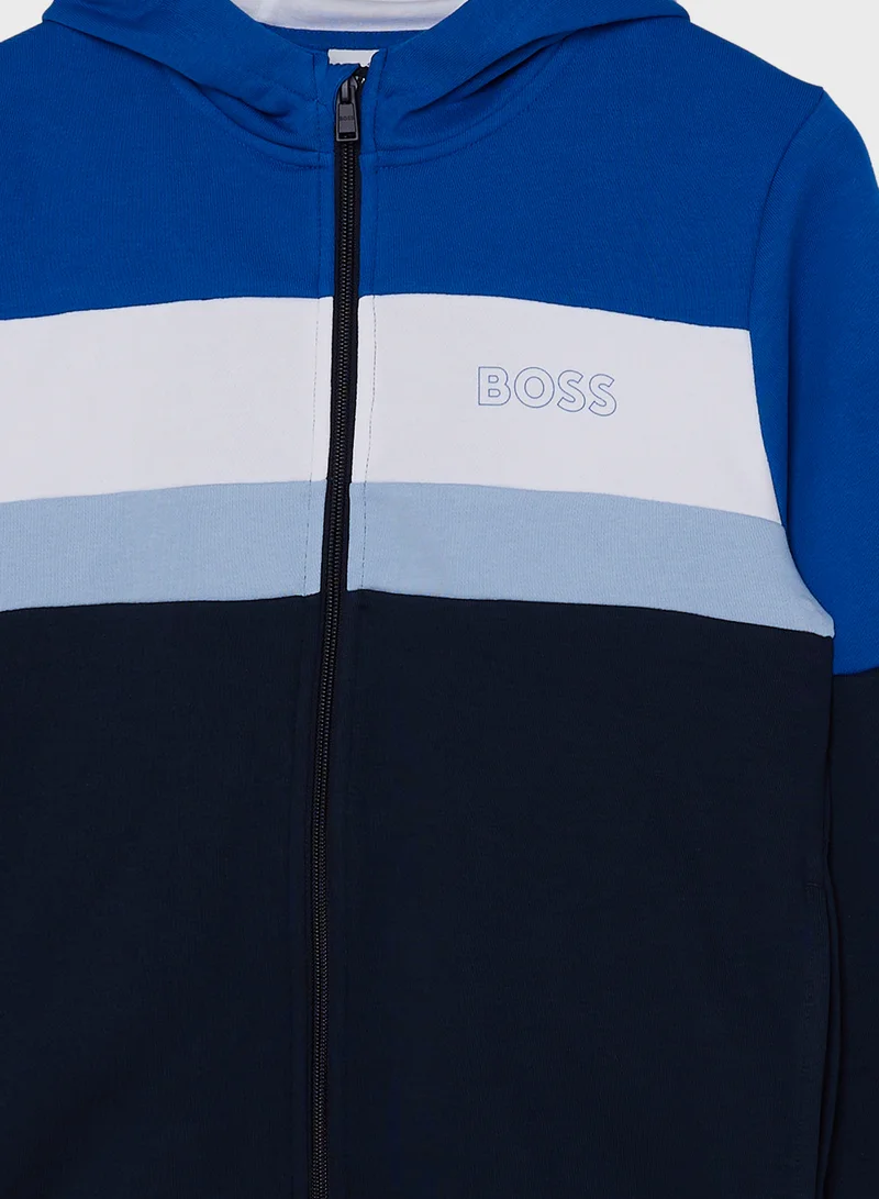 BOSS Kids Logo Hoodie