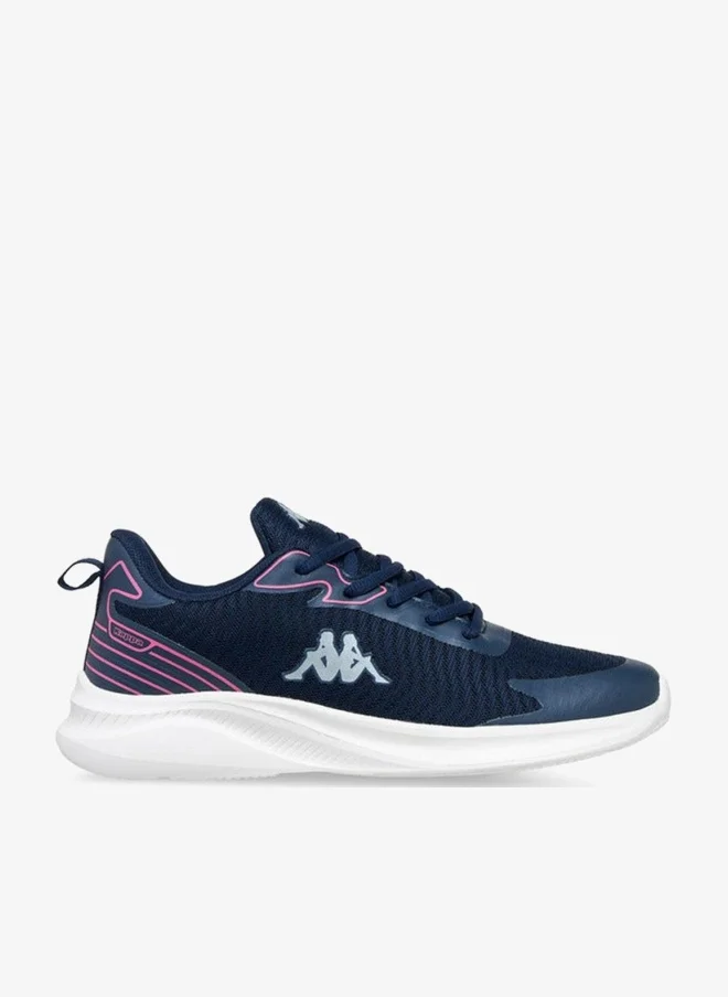 Kappa Women'S Logo Accent Lace-Up Sports Shoes With Pull Tab