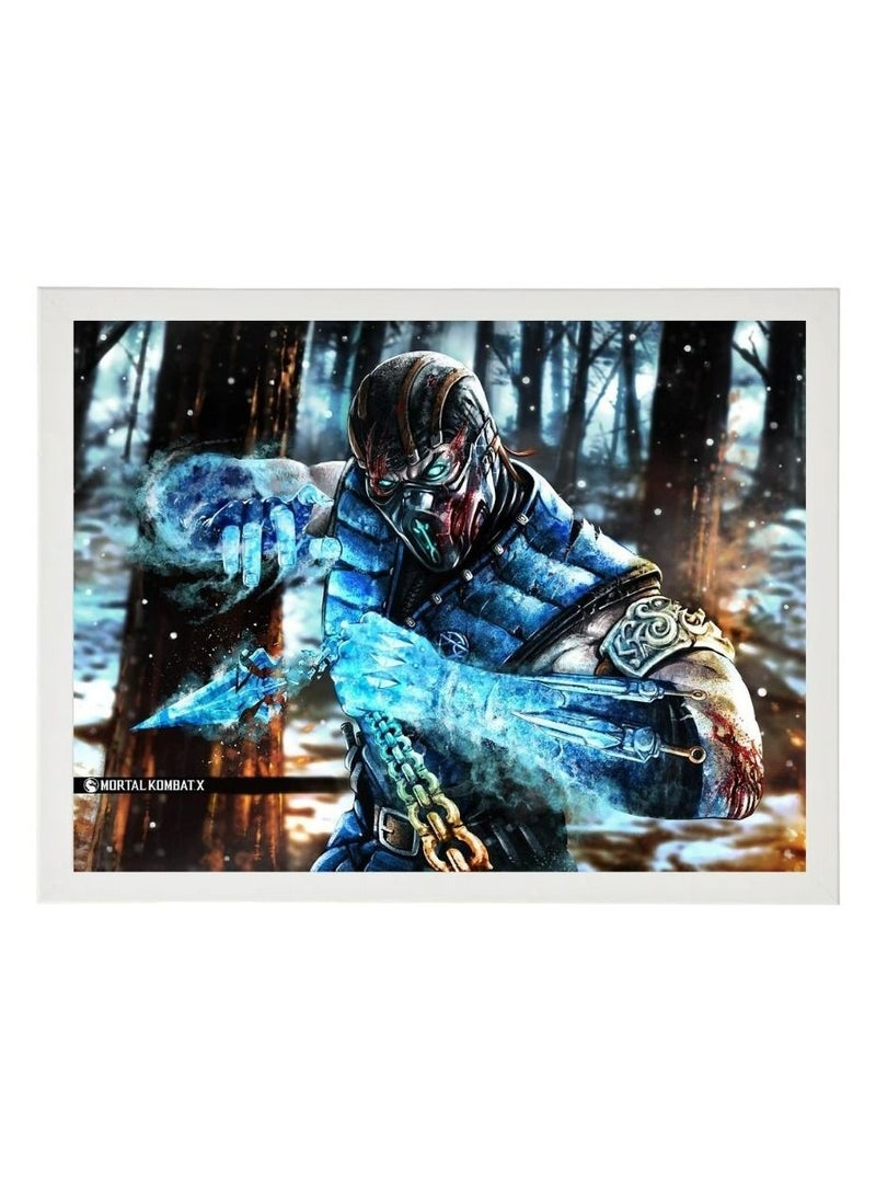 RKN Digital Wall Art Poster Frame Mortal Kombat Sub Zero 21X30 cm - Image 1