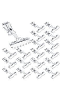 KASTWAVE Merchandise Sign Clip 25pcs Merchandise Sign Clip Price Tag Clamp Transparent Price Label Holder Merchandise Display Tag Sign Paper Card Display Promotion Clips Holders Stand for Shopping Mall  - Image 1