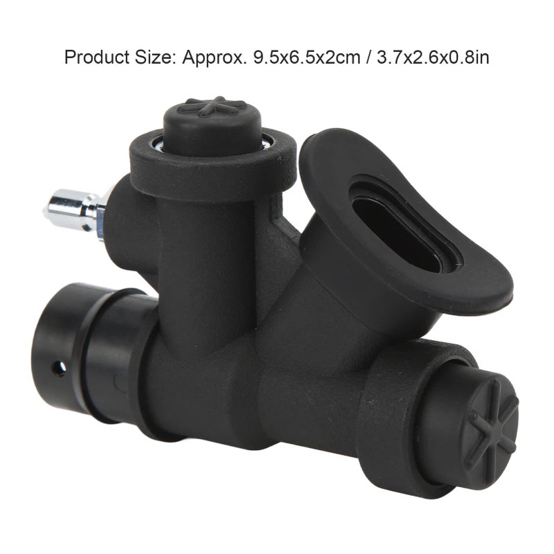 VGEBY Diving Accessories, Diving BCD Power Inflator Universal 45 Degree Oral Power Inflator K Shaped Valve Portable Relief Valve Bare Bcd Inflator Valve - Image 2