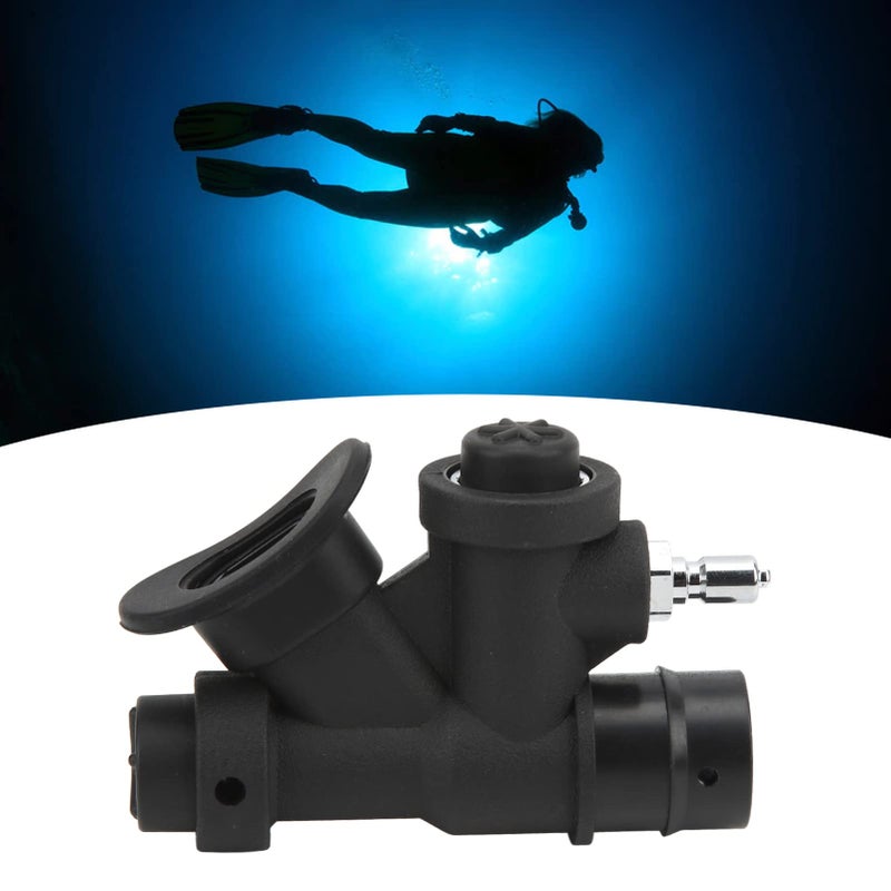 VGEBY Diving Accessories, Diving BCD Power Inflator Universal 45 Degree Oral Power Inflator K Shaped Valve Portable Relief Valve Bare Bcd Inflator Valve - Image 5