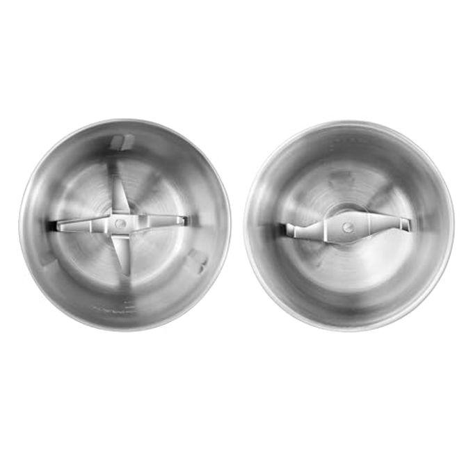 Secura Electric Coffee and Spice Grinder Replacement Parts Stainless Steel Removable Bowl Set for Model SP-7412, 2 Electric Blade Grinder Bowls (NOT Compatible with Glass lid) - Image 1