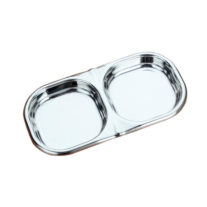6 pcs Stainless Steel Dip Dish Practical Hot Pot Dipping Bowl Dish Sub-Grid Seasoning Dish Saucer Condiment Plate - Image 3
