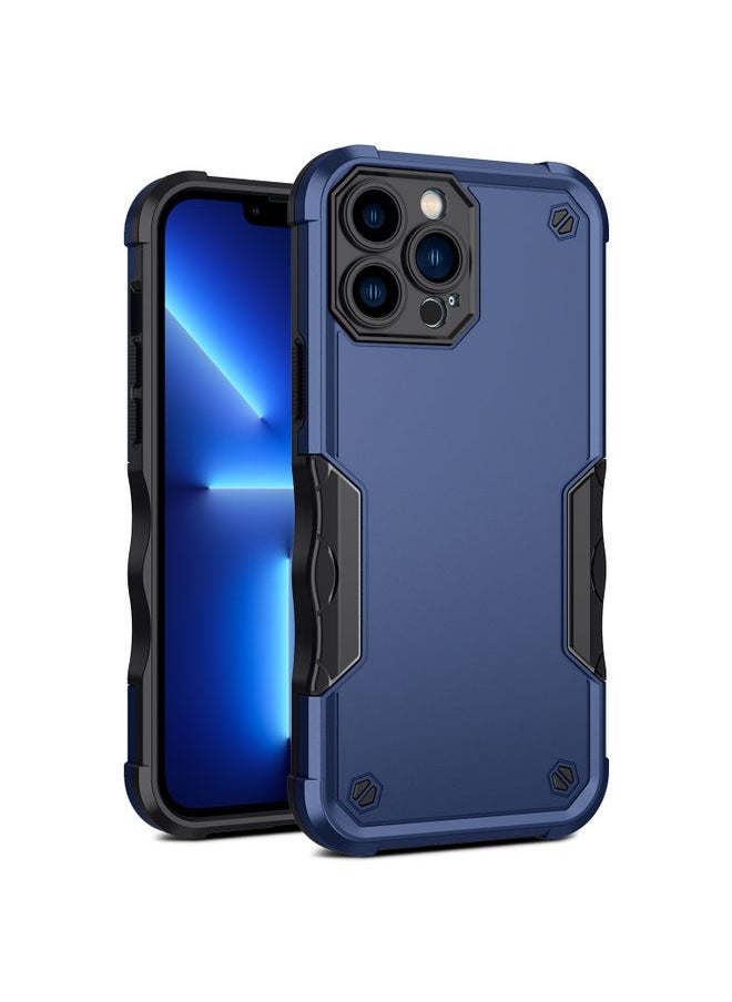 Generic Case Cover For iPhone 13 Pro Non-slip Armor Phone Case Blue 