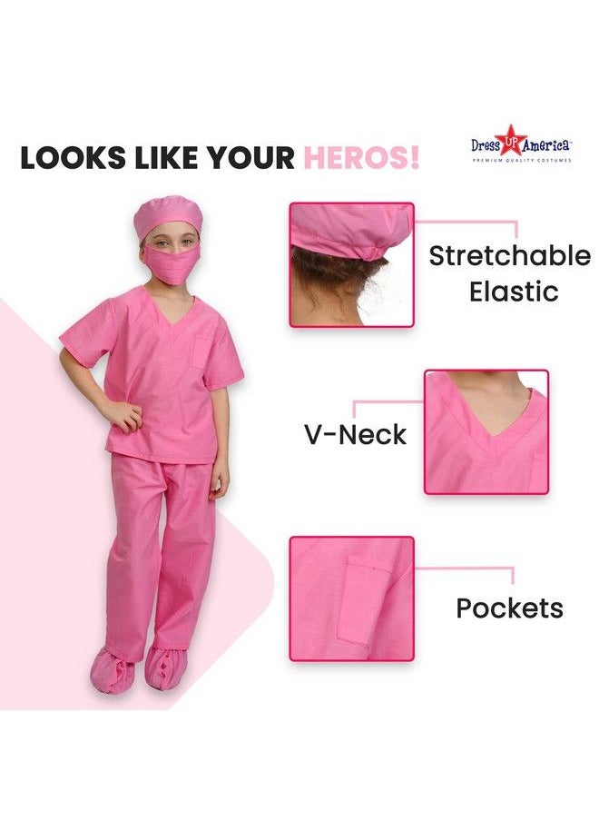 Dress Up America - Doctor Scrubs For Kids Doctor And Nurse Costume For Children - Image 1