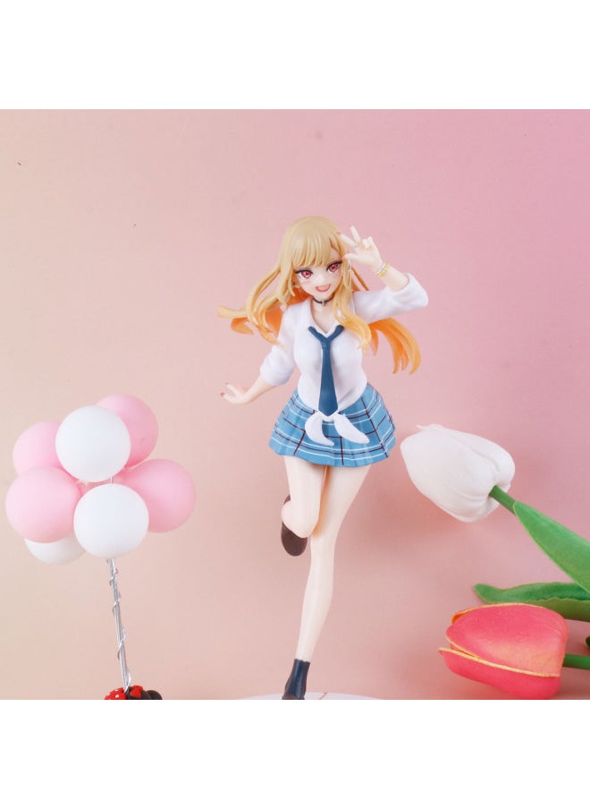 Generic - Two-dimensional Anime Nakano Beautiful Girl Dressing Figure Irena Cat Eating Fish Ania Hand-made Model Ornaments-Color:Sleeping Lisa-bag - Image 1