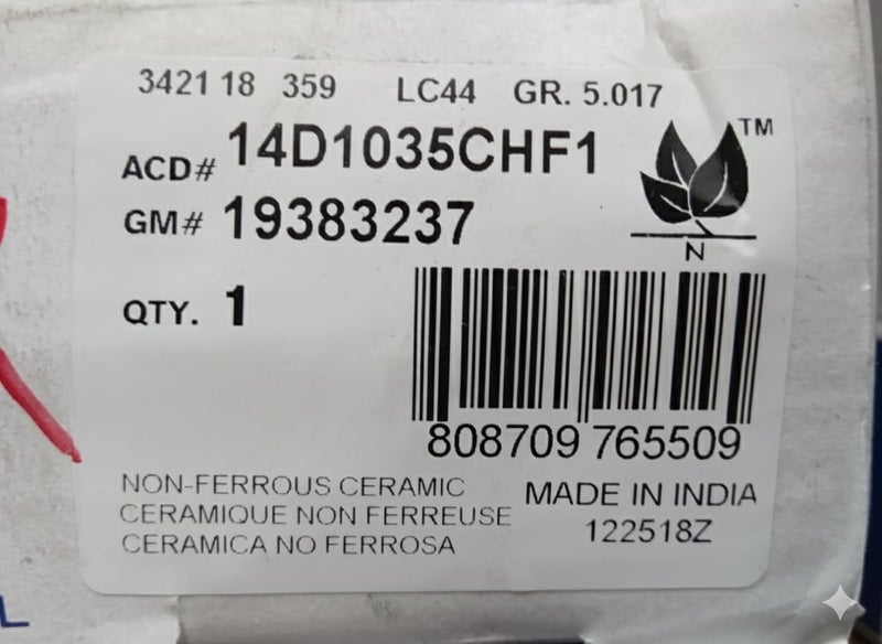 ACDelco Front Brake Pad Set for Chevrolet Spark, Aveo, Pontiac G3, Suzuki Forenza - Image 2