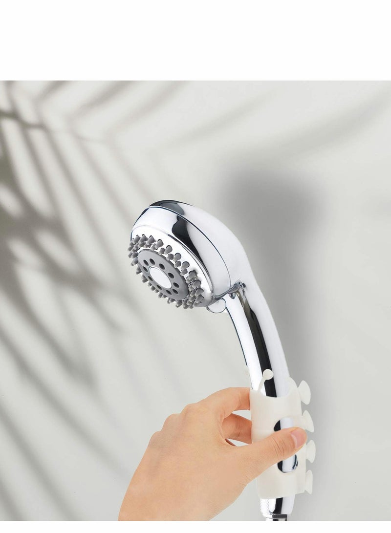 KASTWAVE Shower Head Holder, Shower Head Suction Cup Holder Silicone Relocatable Wall Shower Head Holder Without Drilling Adhesive Mount Bracket - Image 5